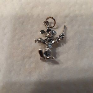 Mickey Mouse Band Leader sterling charm.